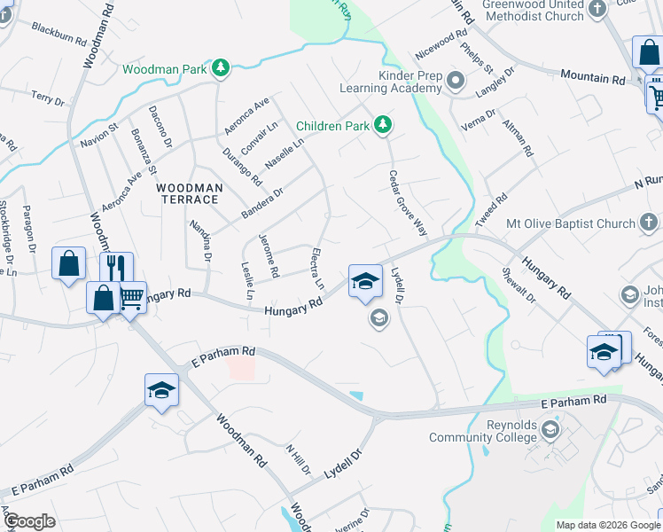map of restaurants, bars, coffee shops, grocery stores, and more near 9304 Carlway Court in Richmond