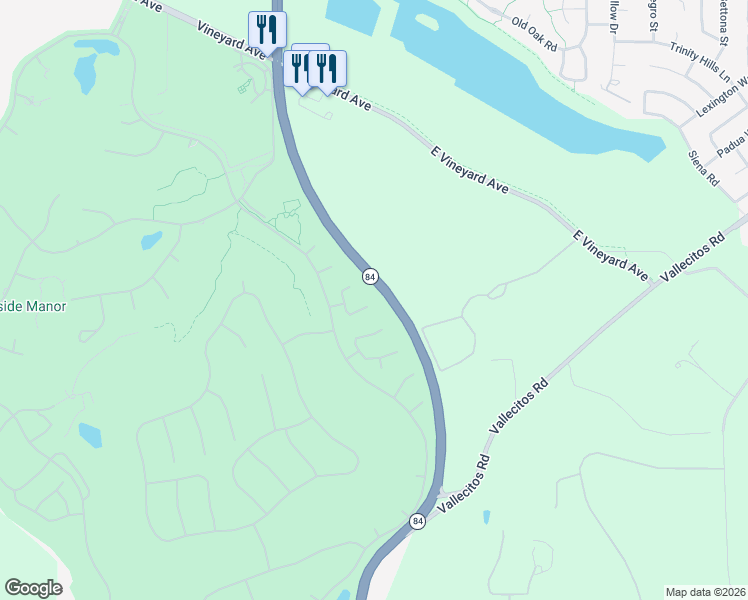 map of restaurants, bars, coffee shops, grocery stores, and more near 478 Trebbiano Place in Pleasanton