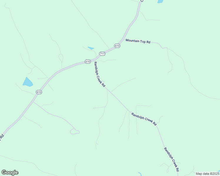 map of restaurants, bars, coffee shops, grocery stores, and more near Randolph Creek Road in New Canton