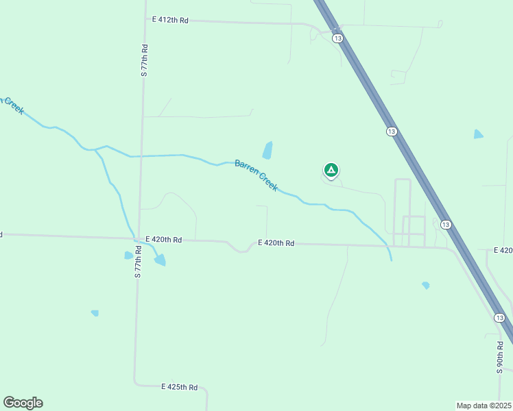 map of restaurants, bars, coffee shops, grocery stores, and more near 4181 South 82nd Road in Bolivar