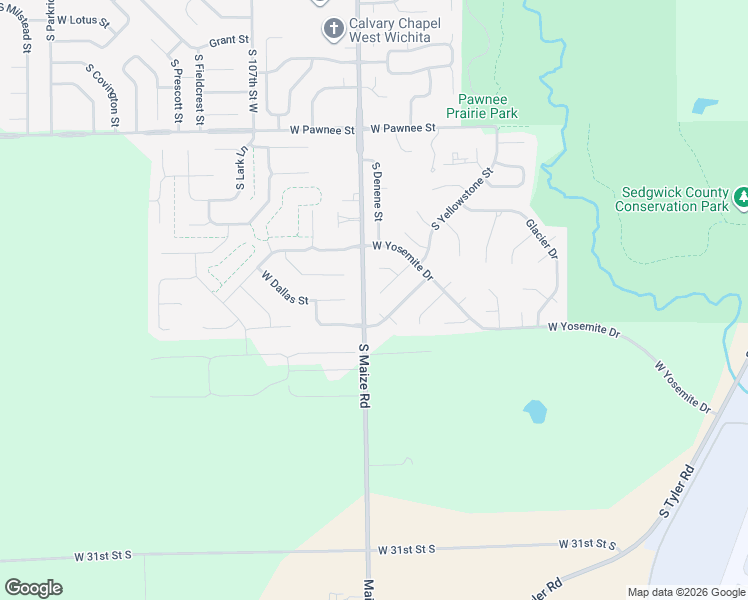 map of restaurants, bars, coffee shops, grocery stores, and more near 2700-2736 Yellowstone Court in Wichita