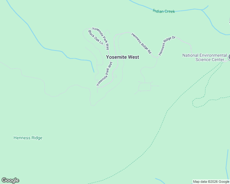 map of restaurants, bars, coffee shops, grocery stores, and more near 7412 Henness Ridge Road in Yosemite National Park