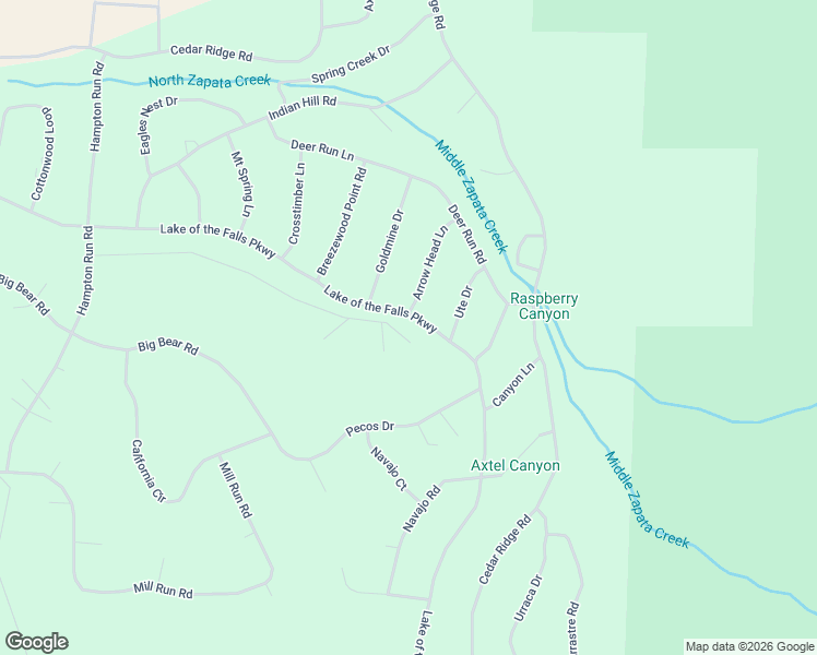 map of restaurants, bars, coffee shops, grocery stores, and more near 146 Lake of the Falls Parkway in Mosca