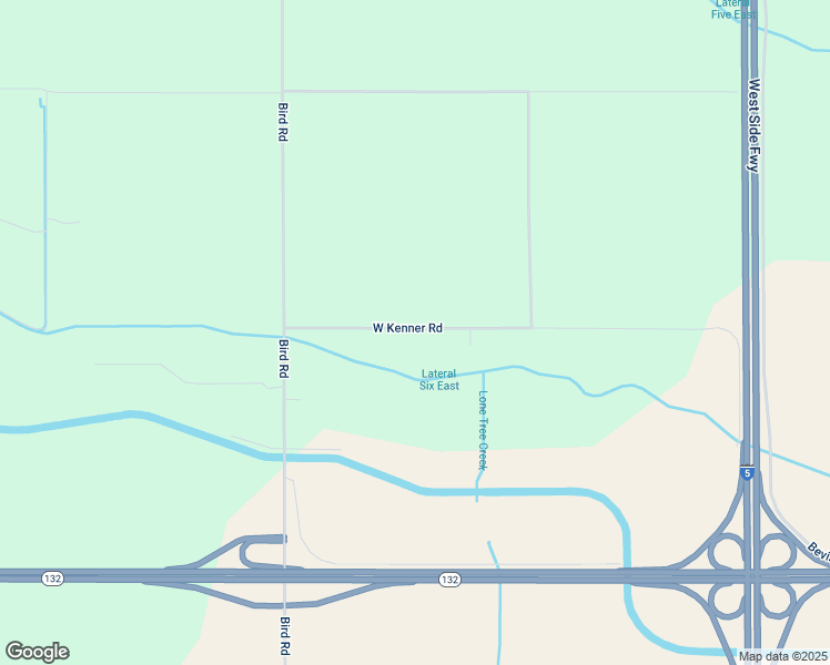 map of restaurants, bars, coffee shops, grocery stores, and more near 3677-4499 West Kenner Road in Tracy