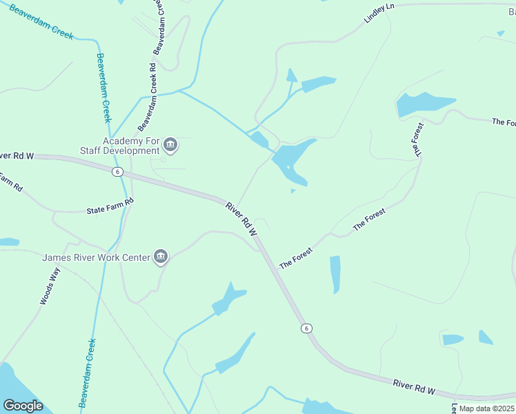 map of restaurants, bars, coffee shops, grocery stores, and more near 1844 River Road West in Crozier