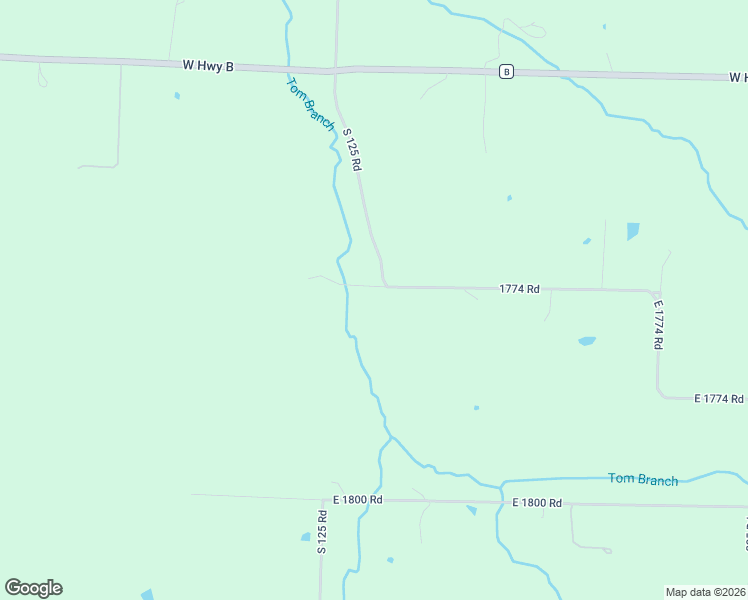 map of restaurants, bars, coffee shops, grocery stores, and more near 1380 East 1750 Road in Jerico Springs