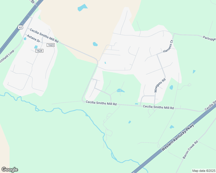 map of restaurants, bars, coffee shops, grocery stores, and more near Kippsford Court in Hardin County