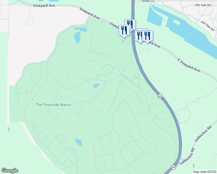 map of restaurants, bars, coffee shops, grocery stores, and more near 2970 Bottini Court in Pleasanton