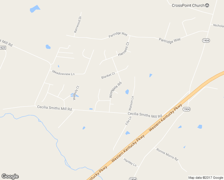 map of restaurants, bars, coffee shops, grocery stores, and more near 329 Winngate Road in Elizabethtown