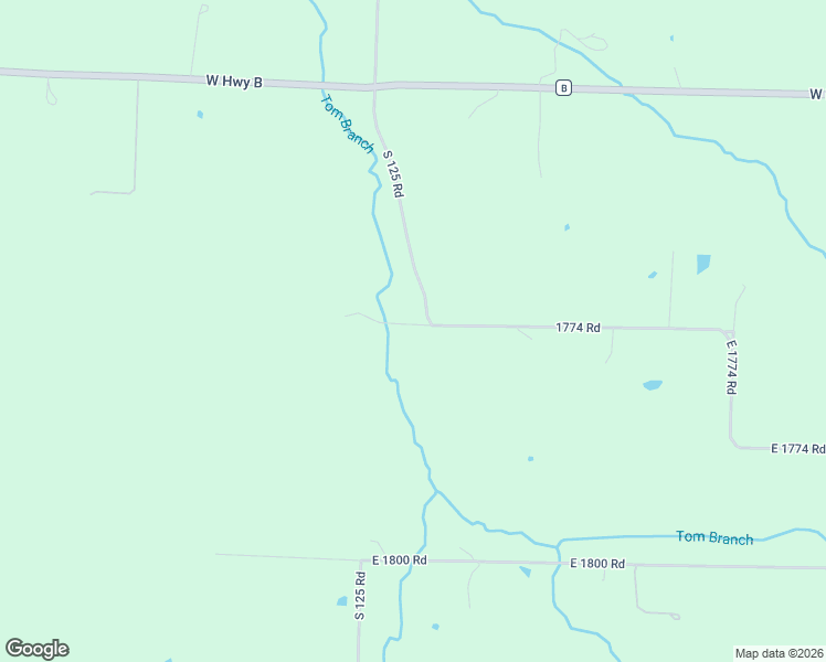 map of restaurants, bars, coffee shops, grocery stores, and more near 1380 East 1750 Road in Jerico Springs