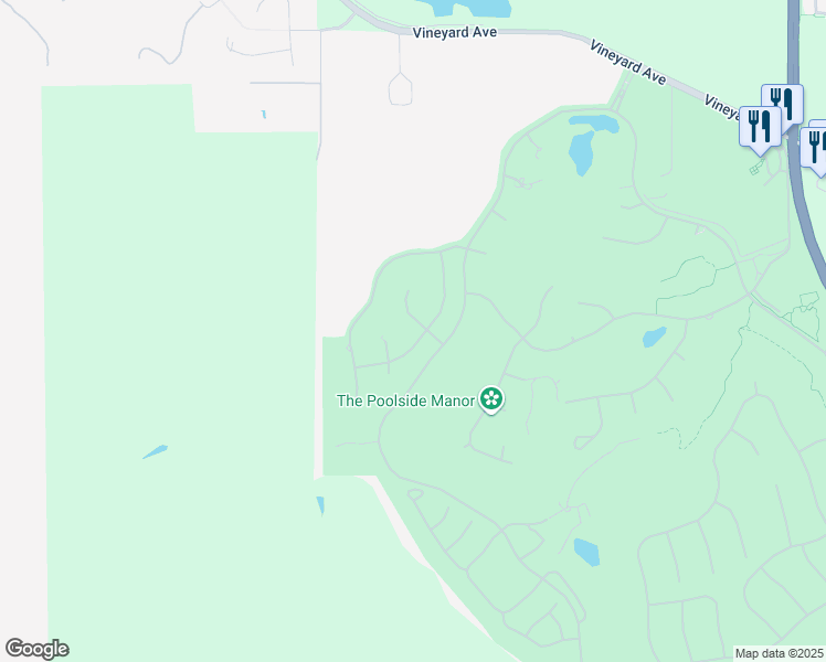 map of restaurants, bars, coffee shops, grocery stores, and more near 2471 Pomino Way in Pleasanton