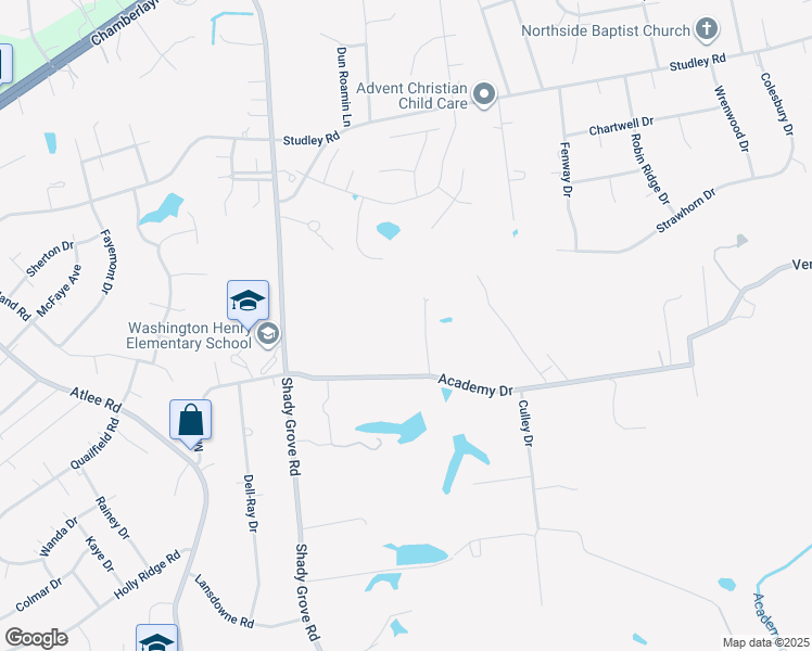 map of restaurants, bars, coffee shops, grocery stores, and more near 8114 Academy Drive in Mechanicsville