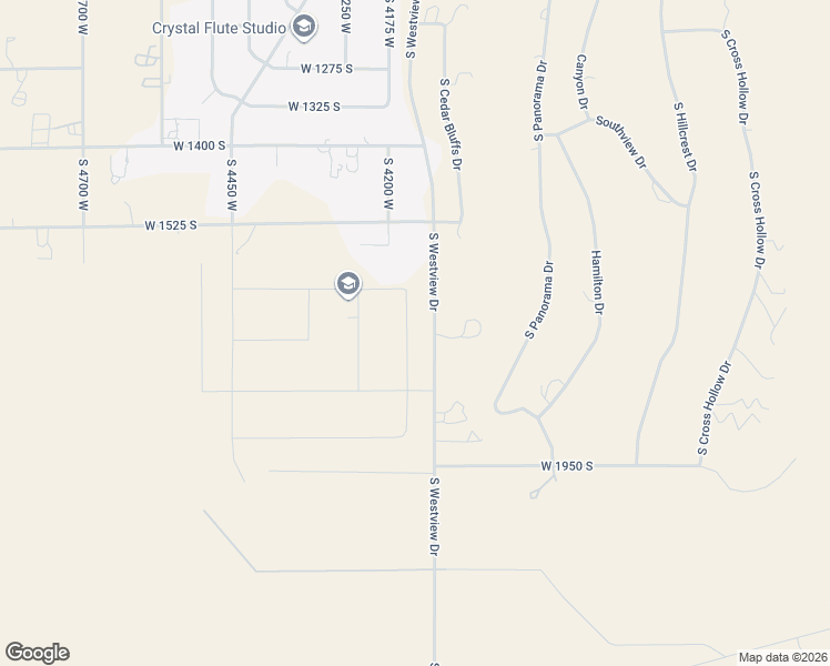 map of restaurants, bars, coffee shops, grocery stores, and more near 1723 South 4150 West in Cedar City