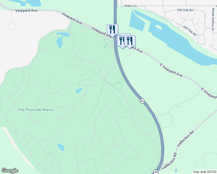 map of restaurants, bars, coffee shops, grocery stores, and more near 2900 East Ruby Hill Drive in Pleasanton