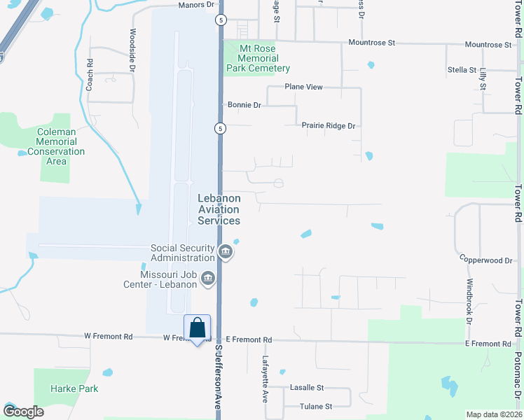 map of restaurants, bars, coffee shops, grocery stores, and more near 136 Addison Drive in Lebanon