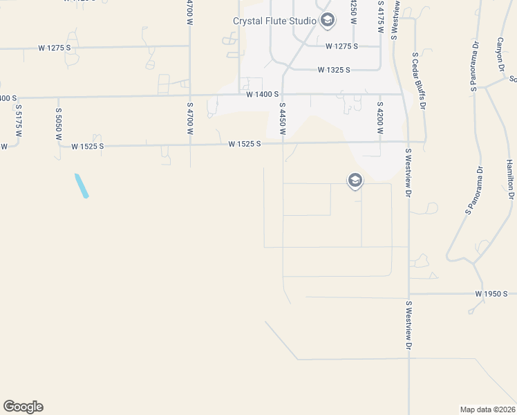 map of restaurants, bars, coffee shops, grocery stores, and more near 1548 South 4450 West in Cedar City