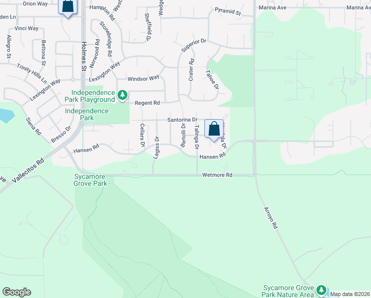 map of restaurants, bars, coffee shops, grocery stores, and more near 1626 Hansen Road in Livermore