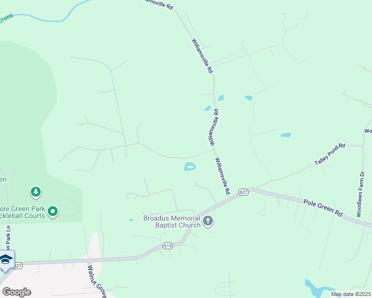 map of restaurants, bars, coffee shops, grocery stores, and more near 9091 Williamsville Road in Mechanicsville