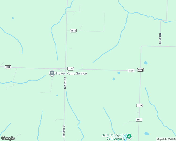 map of restaurants, bars, coffee shops, grocery stores, and more near County Road 1700 in Stockton
