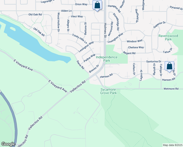 map of restaurants, bars, coffee shops, grocery stores, and more near 3080 Bresso Drive in Livermore