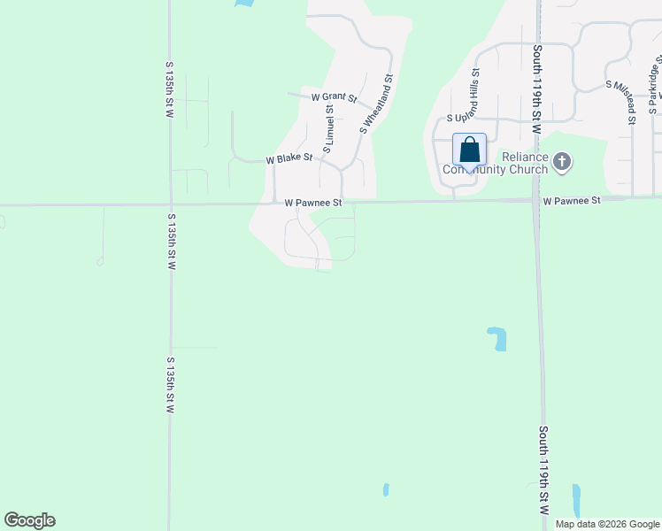 map of restaurants, bars, coffee shops, grocery stores, and more near 13010 Red Rock in Wichita