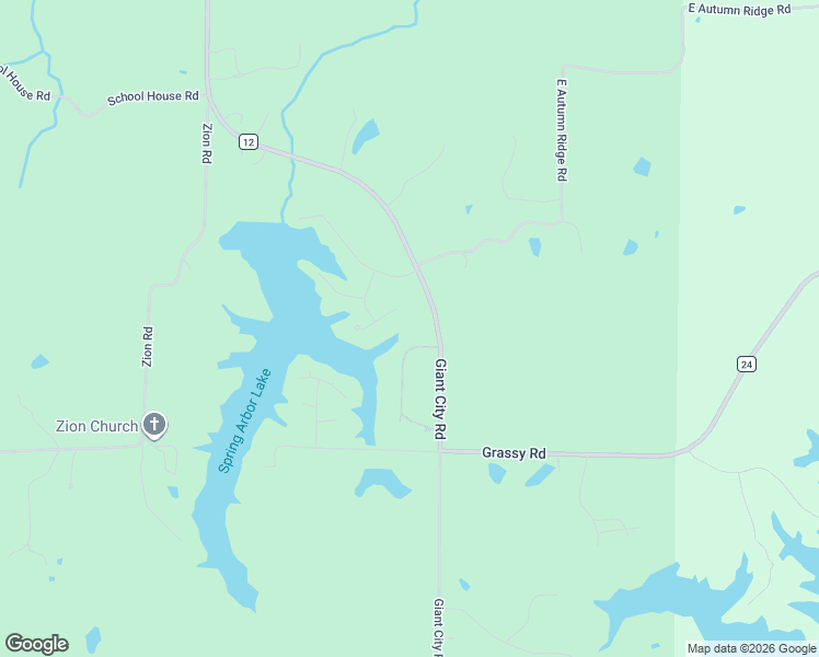 map of restaurants, bars, coffee shops, grocery stores, and more near 4083 Giant City Road in Carbondale