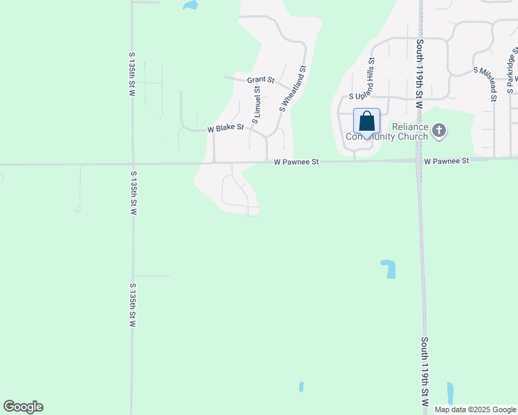 map of restaurants, bars, coffee shops, grocery stores, and more near 13010 Red Rock in Wichita
