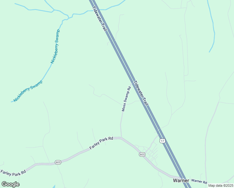 map of restaurants, bars, coffee shops, grocery stores, and more near 287 Moss Swamp Road in Urbanna