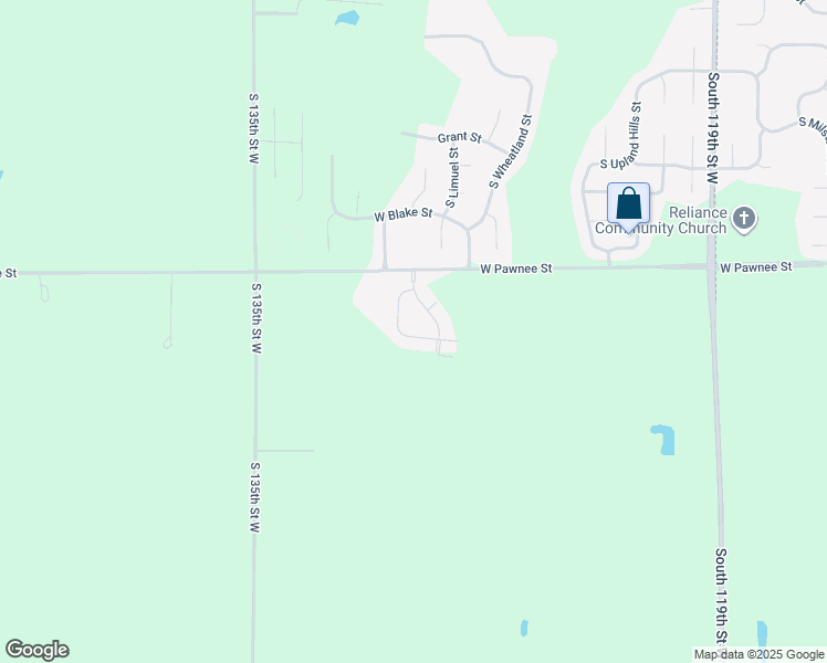 map of restaurants, bars, coffee shops, grocery stores, and more near 13010 Red Rock in Wichita