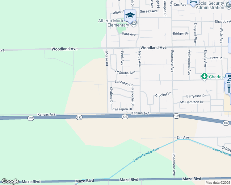 map of restaurants, bars, coffee shops, grocery stores, and more near 912 Chalone Drive in Modesto