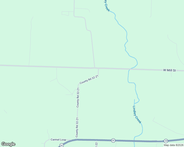 map of restaurants, bars, coffee shops, grocery stores, and more near County Road 32-21 in Buffalo