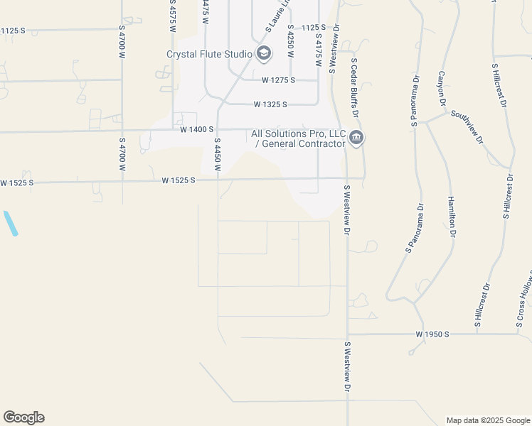 map of restaurants, bars, coffee shops, grocery stores, and more near 4328 West 1650 South in Cedar City