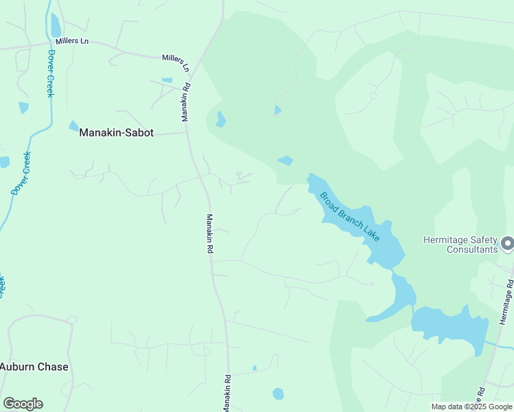 map of restaurants, bars, coffee shops, grocery stores, and more near 6 Deer Run Road in Manakin-Sabot