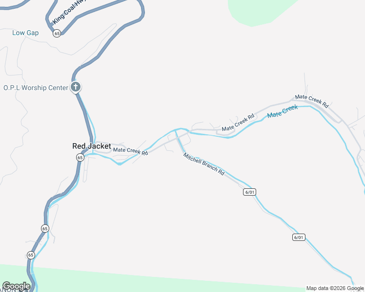 map of restaurants, bars, coffee shops, grocery stores, and more near 97 Walgrove Circle in Matewan