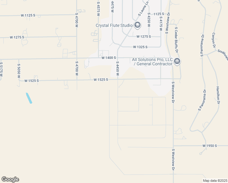 map of restaurants, bars, coffee shops, grocery stores, and more near 1594 South 4450 West in Cedar City