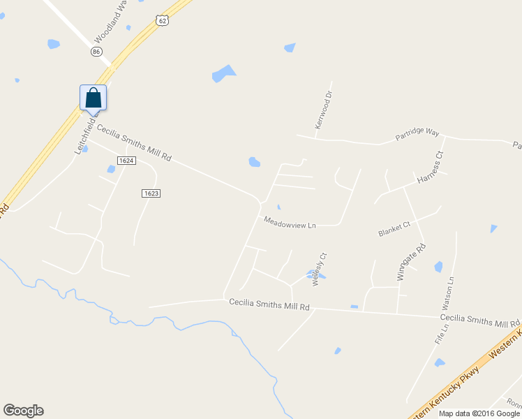 map of restaurants, bars, coffee shops, grocery stores, and more near Cecilia Smiths Mill Road in Cecilia