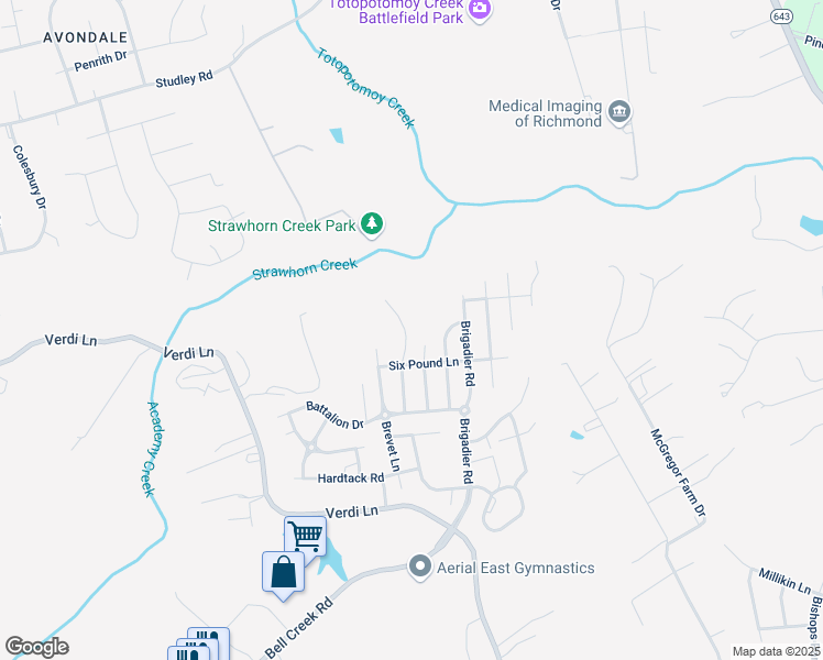 map of restaurants, bars, coffee shops, grocery stores, and more near 9086 Sutlers Lane in Mechanicsville