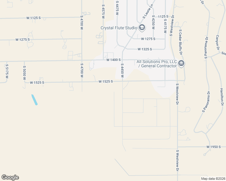 map of restaurants, bars, coffee shops, grocery stores, and more near 1525 South 4450 West in Cedar City