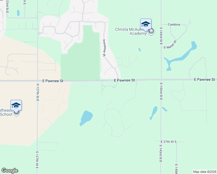 map of restaurants, bars, coffee shops, grocery stores, and more near 13609 East Pawnee Street in Wichita