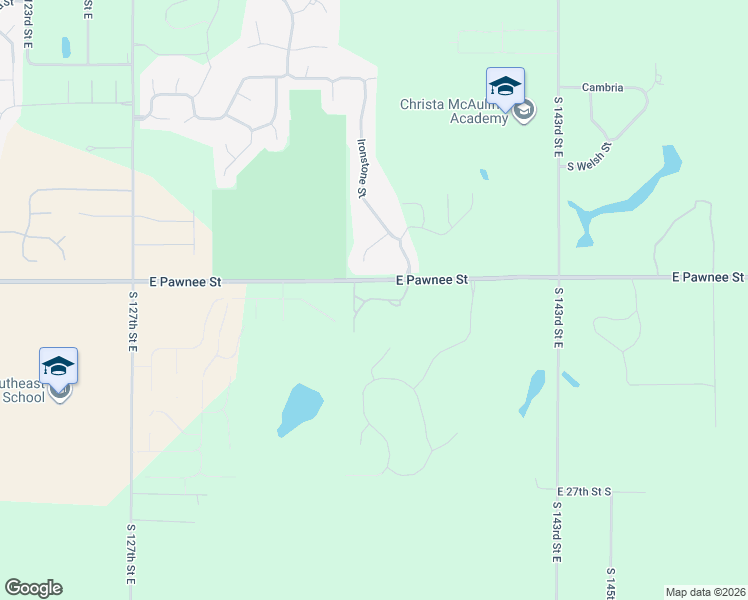map of restaurants, bars, coffee shops, grocery stores, and more near 13609 East Pawnee Street in Wichita