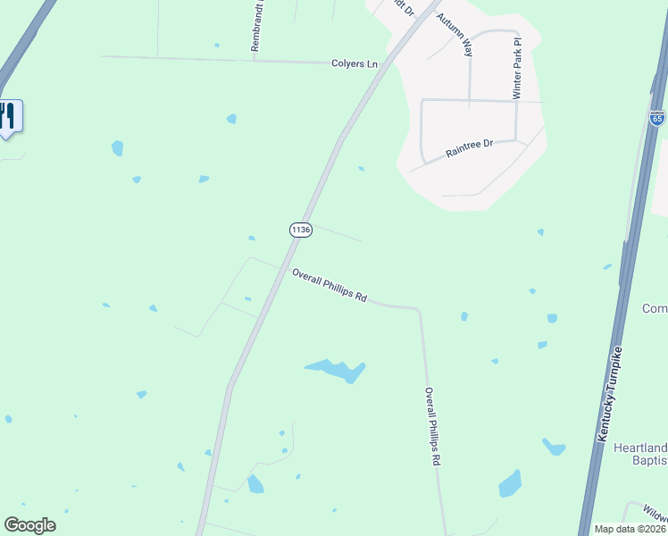 map of restaurants, bars, coffee shops, grocery stores, and more near 2-898 Overall Phillips Road in Elizabethtown