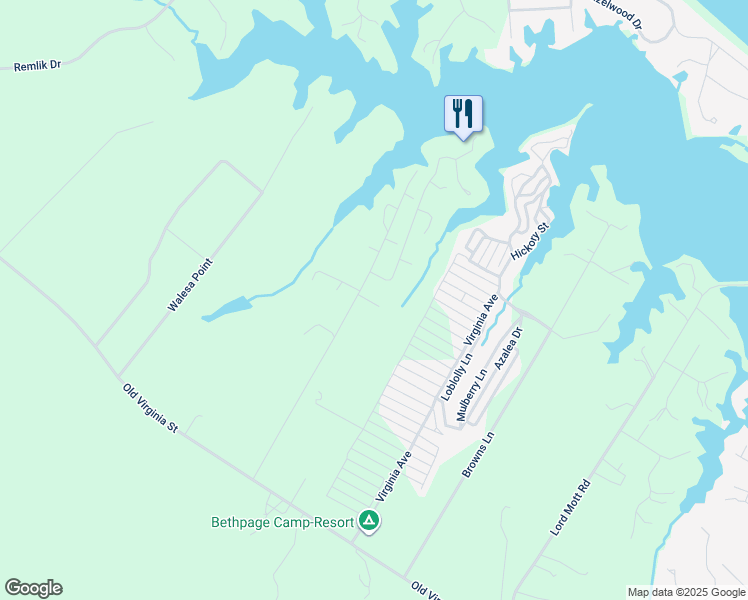 map of restaurants, bars, coffee shops, grocery stores, and more near 39 Raymond Drive in Urbanna