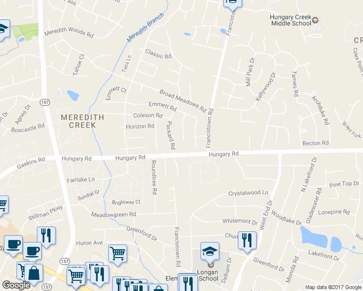 map of restaurants, bars, coffee shops, grocery stores, and more near 4604 Kayhoe Road in Glen Allen