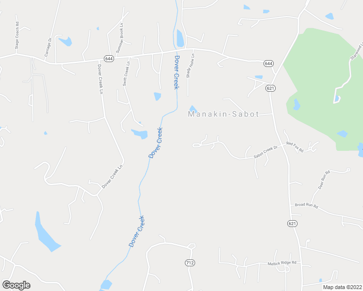 map of restaurants, bars, coffee shops, grocery stores, and more near 1640 Sabot Creek Drive in Manakin-Sabot