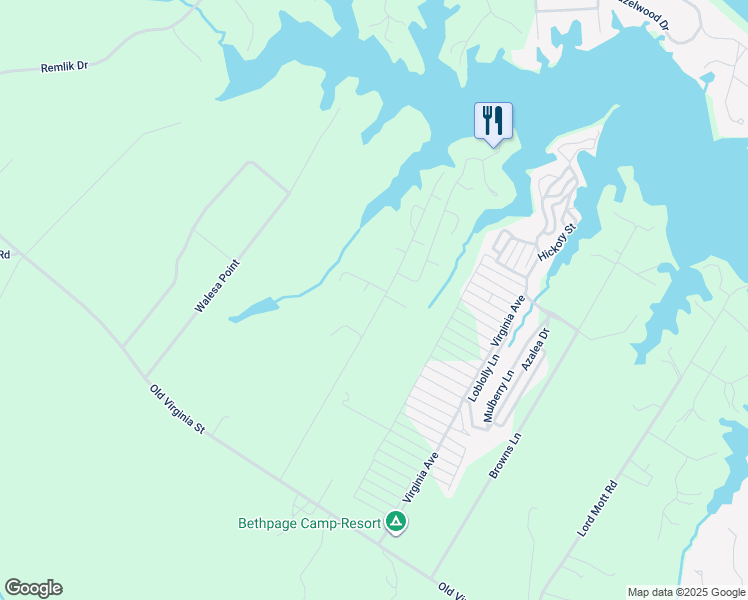 map of restaurants, bars, coffee shops, grocery stores, and more near 471 Burrells Marina Road in Urbanna