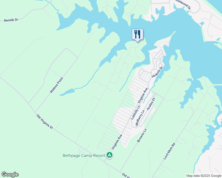 map of restaurants, bars, coffee shops, grocery stores, and more near 39 Raymond Drive in Urbanna