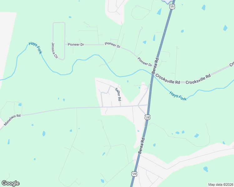 map of restaurants, bars, coffee shops, grocery stores, and more near 119 Salter Road in Berea