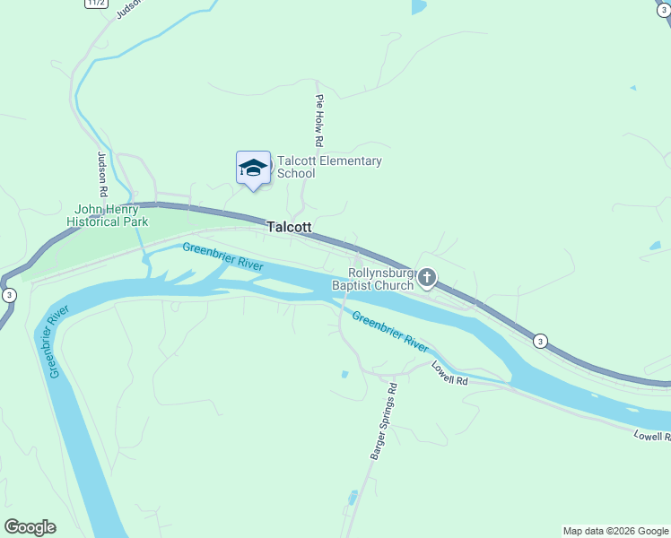 map of restaurants, bars, coffee shops, grocery stores, and more near 782 Pat Ball Road in Hinton