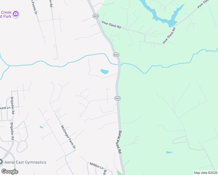 map of restaurants, bars, coffee shops, grocery stores, and more near 9110 Mossy Brook Road in Mechanicsville