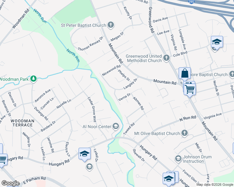 map of restaurants, bars, coffee shops, grocery stores, and more near 9609 Torno Dr in Glen Allen